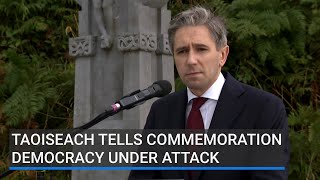 Taoiseach tells commemoration democracy under attack [upl. by Einaffyt]