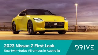 2023 Nissan Z First Look  New TwinTurbo V6 Arrives in Australia  Drivecomau [upl. by Ibrad]