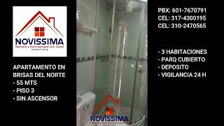 VENTA APARTAMENTO EN BRISAS DEL NORTE BOGOTA [upl. by Atinhoj]