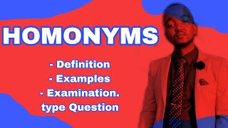 Exploring Homonyms Clear Examples Revealed [upl. by Cicily664]