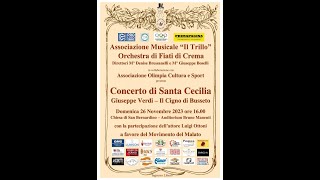 Concerto di Santa Cecilia  Giuseppe Verdi il Cigno di Busseto  Auditorium B Manenti  26112023 [upl. by Corrinne]