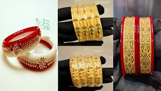 unique gold gold bangles designsone ka banglesbanglesgoldmystatusgold [upl. by Onitnatsnoc]