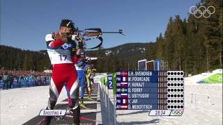 Ustyugov  Mens Biathlon  15KM Mass Start  Vancouver 2010 Winter Olympic Games [upl. by Lorola475]