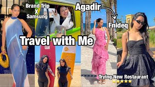 SUMMER TRAVEL VLOG ⭐️🏄🏻‍♀️🐬  Weekend in Taghazout  4 days in Chamal weekly Vlog [upl. by Enrahs]