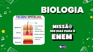 HISTOLOGIA TECIDO EPITELIAL  BIOLOGIA MISSÃO 100 DIAS PARA O ENEM  AULA 46  PROF IZACKSON [upl. by Frants]