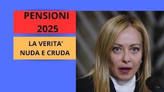 NOVITA SULLE PENSIONI 2025 [upl. by Cooper]