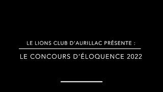 Concours d’éloquence 2022 [upl. by Nnaytsirk]