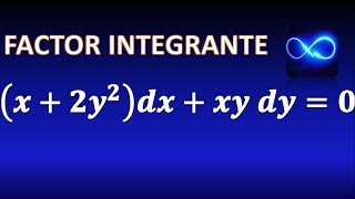 46 Factor de integración para Ecuaciones Diferenciales funcion de xEjercicio resuelto [upl. by Pandolfi]