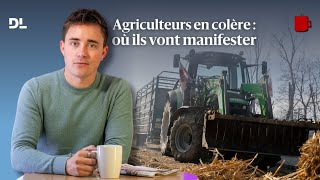 Les agriculteurs en colère sont de retour sur la route à partir d’aujourd’hui je te dis où [upl. by Eizdnil]