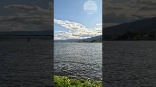 Lovely view over lake Mjøsa from Lillehammer nice to cycle here [upl. by Georgina]