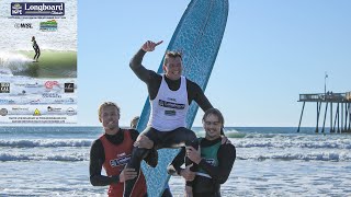 Cole Robbins Stunning Form Sends Him Atop the Podium at Surfing For Hope Longboard Classic [upl. by Rufina]