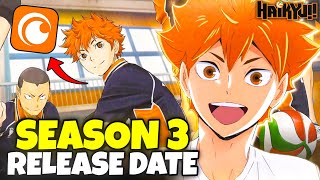 Haikyu Season 3 Hindi Dubbed Release Date  Crunchyroll  Haikyu Season 3 In Hindi [upl. by Suiratnauq717]