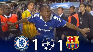 歐冠 I 切爾西11巴塞隆納  chelsea 11 barcelona 2009  Didier Drogba：its a disgrace [upl. by Solracesoj]