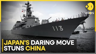 Beijing Fumes As Japanese Destroyer Sails Through Taiwan Strait  World News  WION [upl. by Nama]