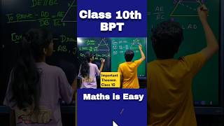 BPT Class 10 Class 10 Math Chapter 6 Triangles ytshorts shorts fun trending bpt thalestheorem [upl. by Siulesoj]