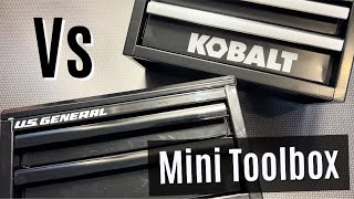 KOBALT Vs US General mini Tool Box [upl. by Annoel]