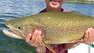 NON STOP HOGS  Fly Fishing Colorados Spinney Mountain Reservoir for BIG TROUT using Hoppers [upl. by Timmons]