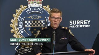 Chief asked about transition to Surrey police force [upl. by Nylisoj]