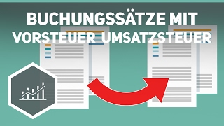 Buchungssätze mit Vorsteuer und Umsatzsteuer  Externes Rechnungswesen [upl. by Jaquenetta]