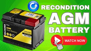 Can You Recondition an AGM Battery  Battery Restoration Guide [upl. by Jenda]