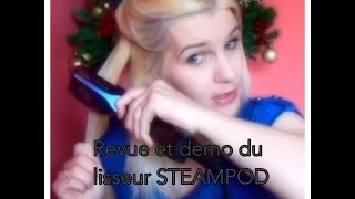 •••Revue et demo du lisseur steampod sur cheveux abimés  blond décoloré ••• [upl. by Kcaj281]