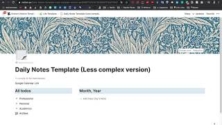 BuildingFormatting a page in Notion from scratch [upl. by Atihcnoc]