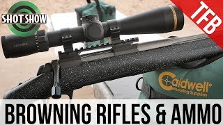 SHOT Show 2019 Browning Rifles and Ammunition [upl. by Nylitak]