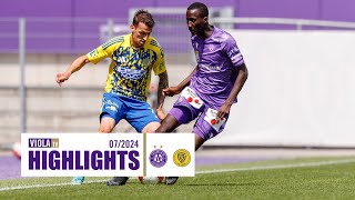 Tore Highlights amp Interviews Austria Wien  FC Zlin 10 072024 faklive ViolaTV [upl. by Ahsratal454]