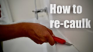 How to recaulk a bathtub  shower [upl. by Tiffanie827]