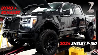 2024 SHELBY F150 DYNO PULL  EXHAUST SETUP [upl. by Aniuqahs342]