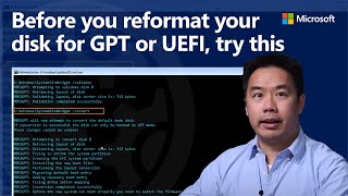 Convert BIOS  MBR to UEFI  GPT without reformatting  MBR2GPT tool  Prepare for Windows 11 [upl. by Annonyw122]