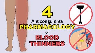 Pharmacology Anticoagulants 4 Blood thinners for DVT deep vein thrombosis exams amp NCLEX review [upl. by Aizat42]