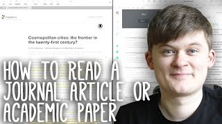 How to Read Take Notes On and Understand Journal Articles  Essay Tips [upl. by Auberon649]