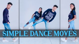 Simple Dance Moves  Beginners Dance Steps  Footwork Tutorial  Uttam And Shreya [upl. by Kasper]