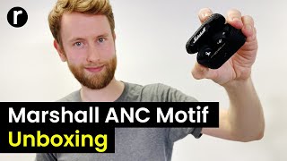 Marshall ANC Motif true wireless headphones Unboxing and Hands On [upl. by Aed]