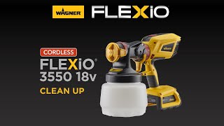 Wagner FLEXiO 3550 18V Cordless Paint Sprayer Cleanup [upl. by Odlopoel]