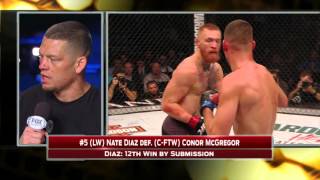 Nate Diaz discusses win over Conor McGregor WARNING Explicit Content [upl. by Arrait682]