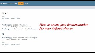 Documentation comments  usage of Javadoc  creating java doc html page  Identifiers [upl. by Allissa]