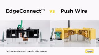 HUBBELL® EdgeConnect™ vs Push Wire [upl. by Judas]