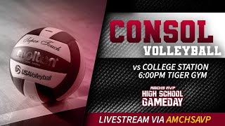 AampM Consolidated vs College Station  Volleyball 2024 [upl. by Euqenimod152]