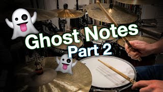 Ghost Notes  Part 2 shuffle feel [upl. by Frohne]