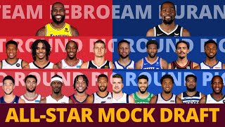 2022 NBA AllStar DRAFT PREDICTIONS  Team LEBRON vs Team DURANT [upl. by Iahc]