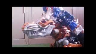 optimus vs grimlock stop motion [upl. by Jillayne]