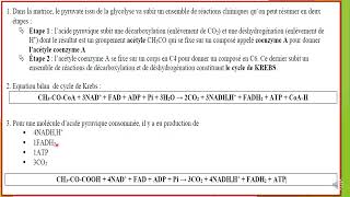 2 BAC  Résumé du 1 chapitre  la libération de lénergie emmagasinée dans la matière organique [upl. by Louella]