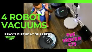 4 Robot Vacuums  New Robot Vacuums For My Birthday  Journeyman Vacuum [upl. by Melnick]