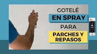 Gotelé en Spray para perfectos repasos y parches en paredes [upl. by Sacrod]