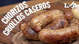 Los Mejores Chorizos Criollos Caseros  Receta de Locos X el Asado [upl. by Mcgray]