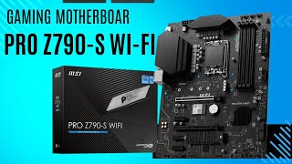 Msi Pro Z790 S Wi Fi solution with DDR5 Gaming Motherboard 13th14th Supported Tech Land [upl. by Aneram]