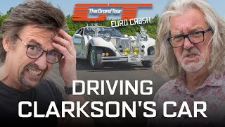 Hammond and May Take Clarksons Eurocrash Car Around The Eboladrome  The Grand Tour  DRIVETRIBE [upl. by Steck]