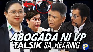 ABOGADA ni VP Sara Duterte pinatalsik sa house hearing sa hindi pagtake ng oath [upl. by Htidirrem66]